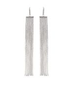 ISABEL MARANT boucles d'oreilles pendantes serties de cristaux - Argent