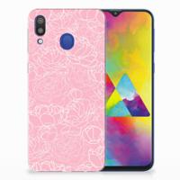 Samsung Galaxy M20 (Power) | TPU Case | White Flowers