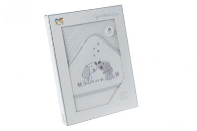 Gamberritos badcape Hondjes 100 x 100 cm katoen