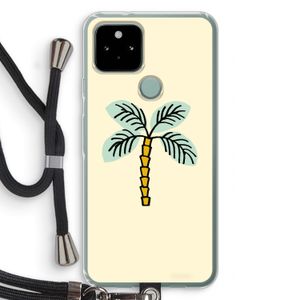 Palmboom: Pixel 5 Transparant Hoesje met koord