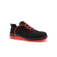 Elten MADDOX Compo werkschoenen zwart-rood S3S Laag - maat 45