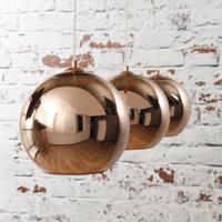 LifestyleFurn Hanglamp Rany 3-lamps - Koper - thumbnail