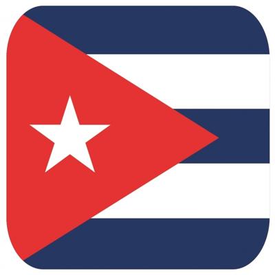 Bierviltjes Cuba - 60x stuks - vierkant - landenthema - 9 x 9 cm - onderzetter