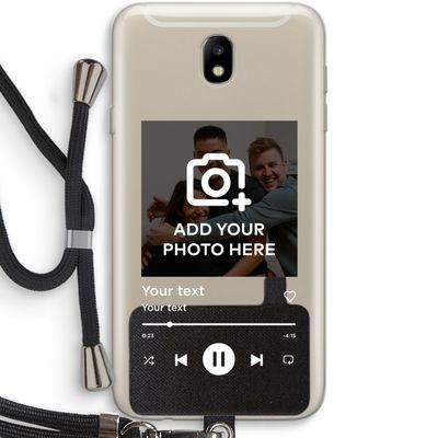 Music Player: Samsung Galaxy J7 (2017) Transparant Hoesje met koord