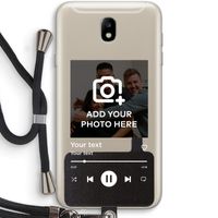 Music Player: Samsung Galaxy J7 (2017) Transparant Hoesje met koord