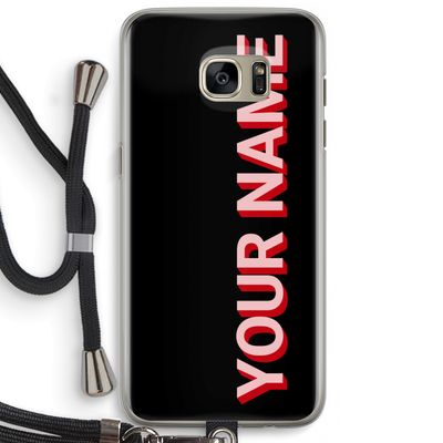 Namecase: Samsung Galaxy S7 Edge Transparant Hoesje met koord