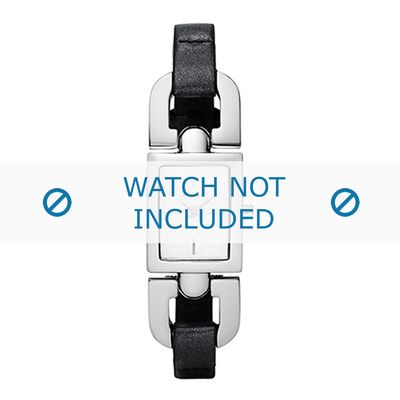 DKNY horlogeband NY8131 Leder Zwart