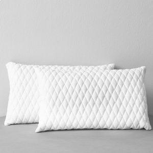VidaXL Kussens 2 st 80x40x14 cm traagschuim