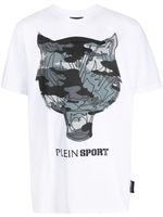 Plein Sport logo-print short-sleeve T-shirt - Blanc