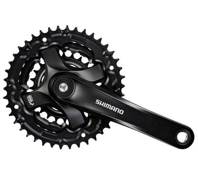 Shimano - crankstel tourney fc-ty501 42-34-24 175mm zwart