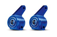 Traxxas Steering blocks, Rustler/Stampede/Bandit (2), 6061-T6 aluminum (blue-anodized)/ 5x11mm ball bearings (4) (TRX-3636A)