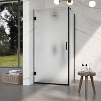 Fortifura Galeria Douchecabine - 90x90x200cm - scharnieren - deurgreep - vlak - gesatineerd veiligheidsglas - Geborsteld gunmetal PVD (Antraciet) SW1122553/SW1122563/SW797907/SW797929 Fortifura Galeria Douchecabine - 90x90x200cm - scharnieren - deurgreep - vlak - gesatineerd veiligheidsglas - Geborsteld gunmetal PVD (Antraciet) SW1122553/SW1122563/SW797907/SW797929