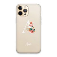 Pink Bouquet: iPhone 13 Pro Max Transparant Hoesje