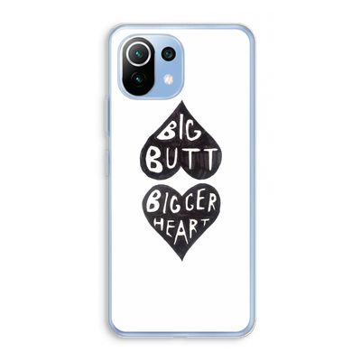 Big butt bigger heart: Xiaomi Mi 11 Lite Transparant Hoesje