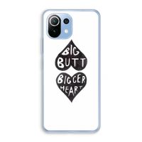 Big butt bigger heart: Xiaomi Mi 11 Lite Transparant Hoesje