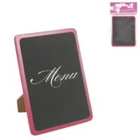 Krijtbord rood 11 x 9 cm | 24 stuks