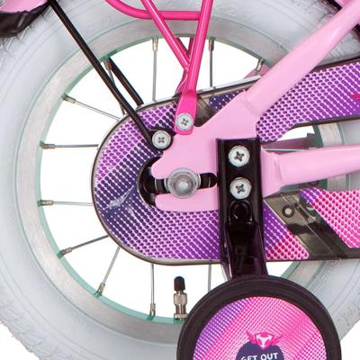 Alpina achterwiel 12 remnaaf girlpower mint zink spk