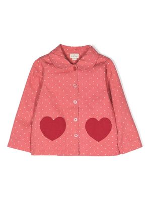 Konges Sløjd surchemise à détail cœur - Rose