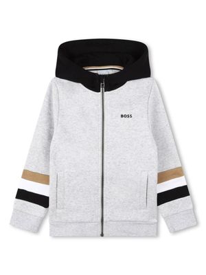 BOSS Kidswear survêtement à bords contrastants - Gris