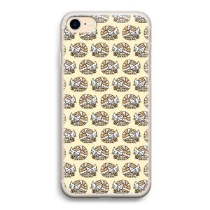 Slapende poes: iPhone 7 Transparant Hoesje
