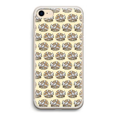 Slapende poes: iPhone 7 Transparant Hoesje