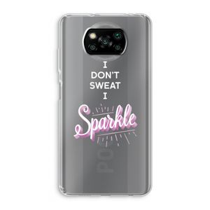 Sparkle quote: Xiaomi Poco X3 NFC Transparant Hoesje