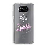 Sparkle quote: Xiaomi Poco X3 NFC Transparant Hoesje