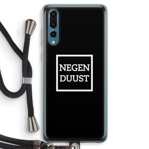 Negenduust black: Huawei P20 Pro Transparant Hoesje met koord