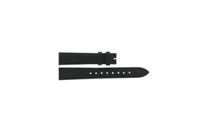 Esprit horlogeband ES-102942005 Leder Zwart 16mm + zwart stiksel