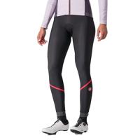 Castelli Velocissima Thermal fietsbroek lang black/hibiscus dames