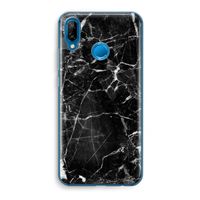 Zwart Marmer 2: Huawei P20 Lite Transparant Hoesje