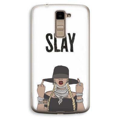 Slay All Day: LG K10 (2016) Transparant Hoesje