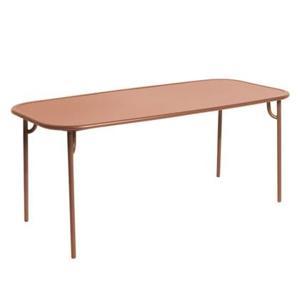 Petite Friture Week-end tuintafel 180x85 met dicht blad terracotta