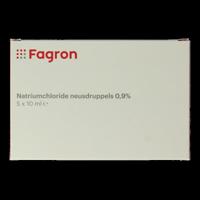 Fagron Natriumchloride neusdruppels 0.9% 10ml 5 Stuks
