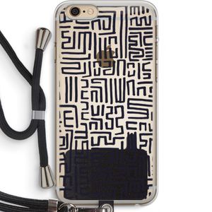 Moroccan Print: iPhone 6 PLUS / 6S PLUS Transparant Hoesje met koord