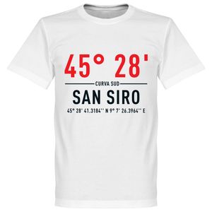 Milan San Siro Coördinaten T-Shirt