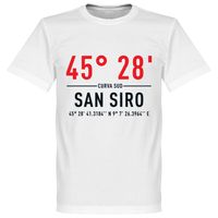 Milan San Siro Coördinaten T-Shirt