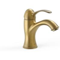 Wastafelkraan Tres Clasic | Opbouw | Mengkraan | Standaard model | 1-hendel | Vintage | Messing oud