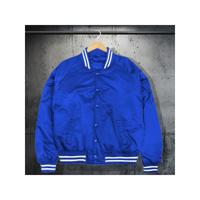 Men's Red Varsity Bomber Jacket - Waterproof Winter Baseball Coat Royal Blue / XXXL