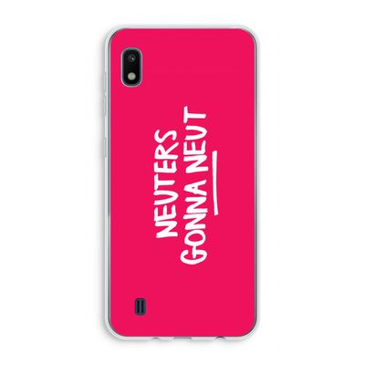 Neuters (roze): Samsung Galaxy A10 Transparant Hoesje