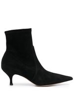 Casadei pointed-toe 65mm suede boots - Noir - thumbnail