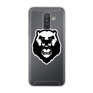 Angry Bear (white): Samsung Galaxy A6 Plus (2018) Transparant Hoesje