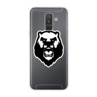 Angry Bear (white): Samsung Galaxy A6 Plus (2018) Transparant Hoesje