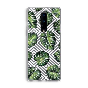 Geometrische jungle: OnePlus 8 Transparant Hoesje
