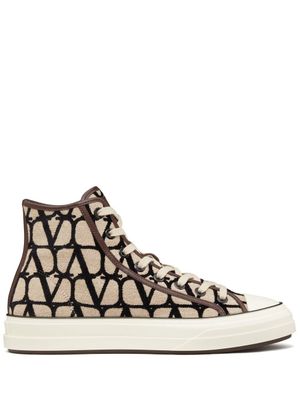 Valentino Garavani baskets Toile Iconographe Totaloop - Tons neutres