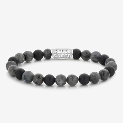 Rebel & Rose Armband Grey Rocks M