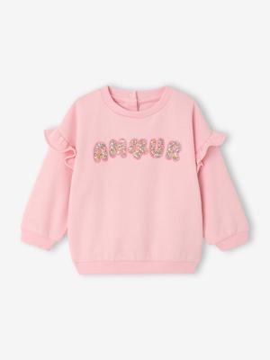sweater met lange mouwen voor babymeisjes lichtroze