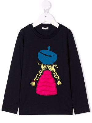 Il Gufo t-shirt à imprimé abstrait - Bleu