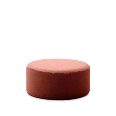 Kave Home Poef 'Kaeli' Bouclé, 90cm, kleur Terracotta