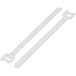 TRU COMPONENTS TC-12355380 Klittenband kabelbinder Om te bundelen Haak- en lusdeel (l x b) 240 mm x 16 mm Wit 20 stuk(s)